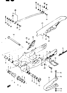 TS125 Маятник задний