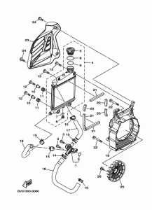 GPD150-A Radiator & hose