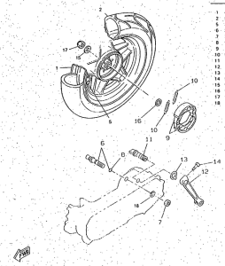 CW50RS Переднее колесо