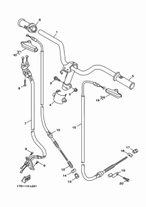 XC50 Steering handle & cable