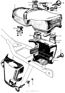 CB450 Сиденье