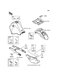 KL650 Лейбл предостережения