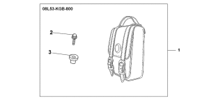 VT1100C3 Leather backrest bag