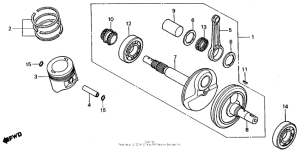 TR200 Коленвал
