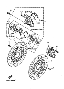  フロントブレーキキヤリパ