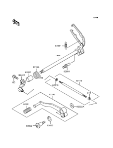 EX250 Механизм переключения передач