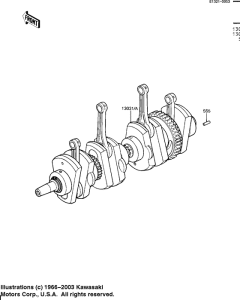 KZ1100 Вал коленчатый