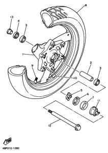 XJ400S ﾌﾛﾝﾄﾎｲｰﾙ