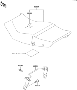 EX250 Сиденье
