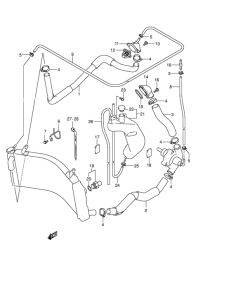 GSX1300R Радиатор hose