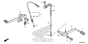CB1000R Педали