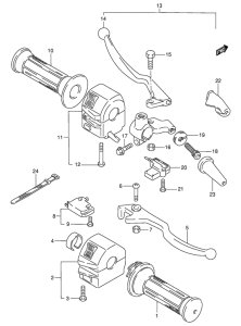 GN125 Рулевой переключатель