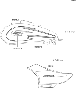 BN125 Decals(silver)(a7)