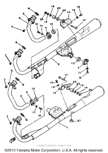 XS1100F Выхлопная система