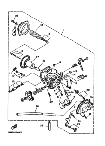 XV250 XV250R Carburetor assy