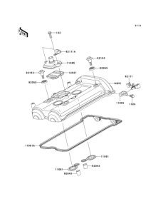 ER650 Крышка головки цилиндров