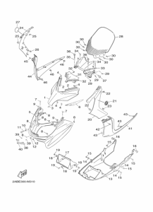 YP125RA Ветровое стекло