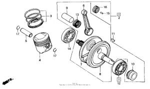 NX125 Коленвал