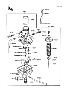 KDX80 Carburetor(kdx80-c4 / c5)(1 / 2)