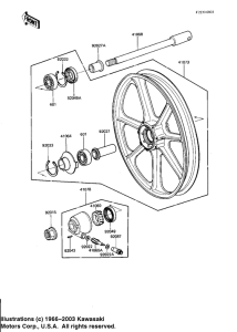 KZ1100 Front wheel / hub