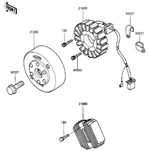 ZX600 Generator / regulator