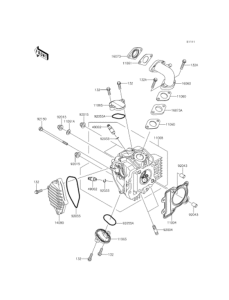 KL110 Головка цилиндров