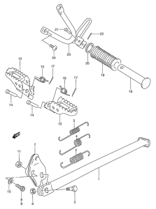 TS125 Stand - footrest