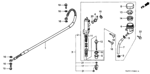 CR125R Задний тормоз