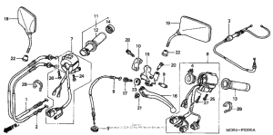 VT1100C2 Рулевые переключатели
