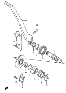 RM250 Ножной стартер