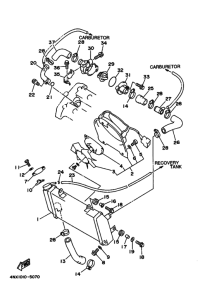 TRX850 Радиатор и шланг