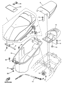 YP125R Сиденье