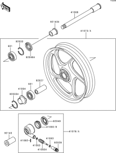 ZR1100 Переднее колесо