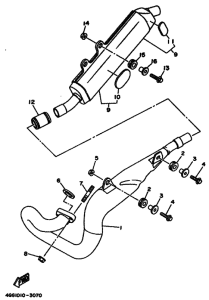 TY250Z TY250 Выхлоп