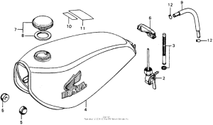 XL100 Топливный бак