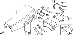 XR200R Сиденье