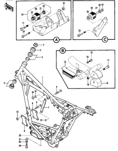 KDX420 Frame / frame fittings