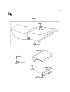 ZX400 Сиденье