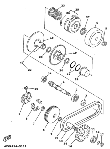 XC125 Сцепление