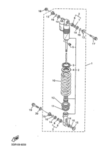 WR400FL Задняя подвеска