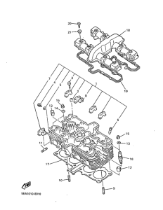 XJR1300 Головка цилиндров