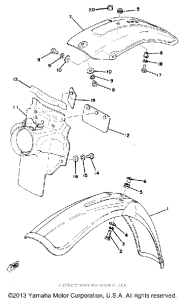 IT175E Front fender - rear fender