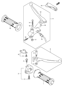 UE150 Рулевой рычаг