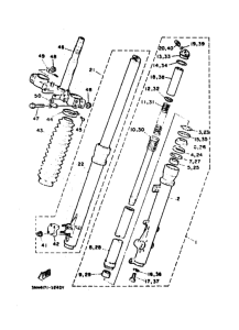 DT200R DT200RG Вилка передней оси