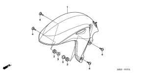 CB600F Переднее крыло