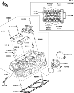 ER650 Головка цилиндров