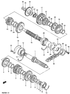 RG250 Трансмиссия