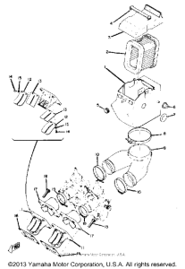 RD250 Впускная система