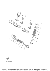 XVZ1300TFM Клапана