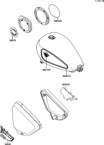 VN750 Decal(blue / gray)(vn750-a8 / a9)